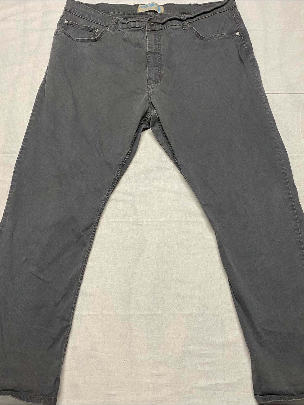 Wrangler Men's Straight Fit Flex Jeans - Charcoal Gray